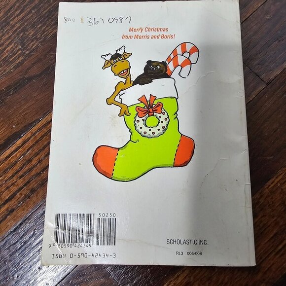 Vintage 1983 80's Christmas With Morris and Boris by Bernard Wiseman Scholastic - Picture 2 of 8